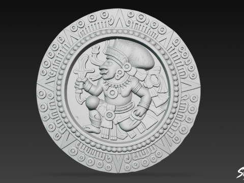 El Relieve del Pelotero de Chichén Itzá Modelo 3D