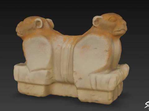 The Jaguar Throne of Uxmal 3D Model