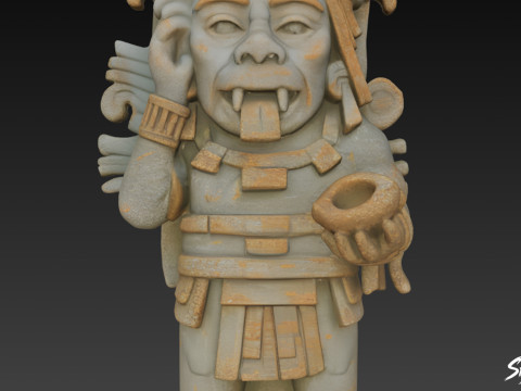 特拉洛克雕像 3D 模型