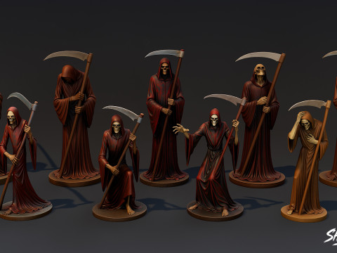 Azrail Heykeli Paketi 3D Model