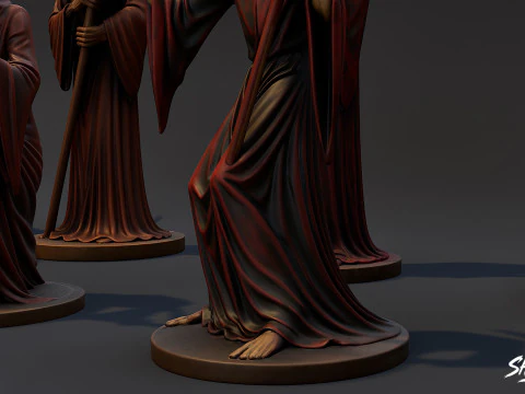Grim Reaper Statue Pack 3D Model