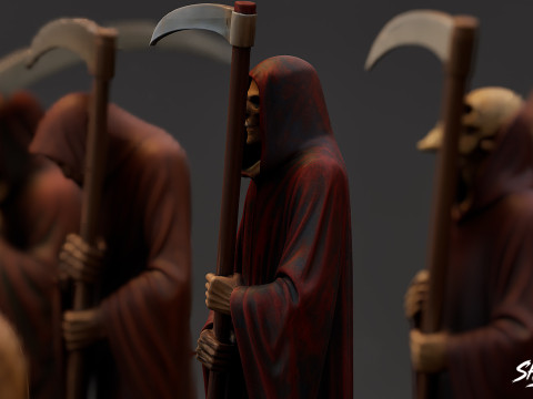 Azrail Heykeli Paketi 3D Model