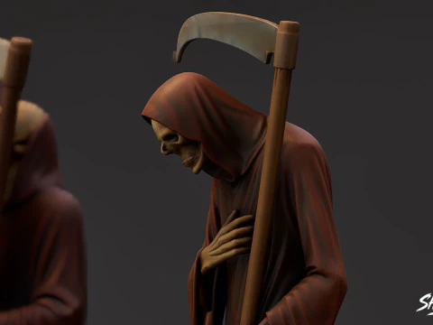 Grim Reaper Statue Pack 3D Model
