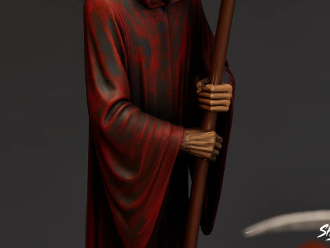 Grim Reaper Statue Pack 3D Model
