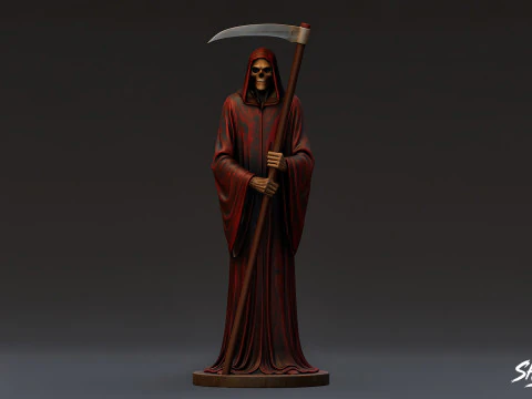 Grim Reaper Statue Pack 3D Model