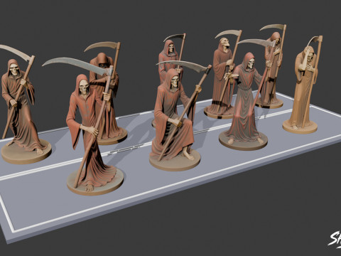 Azrail Heykeli Paketi 3D Model