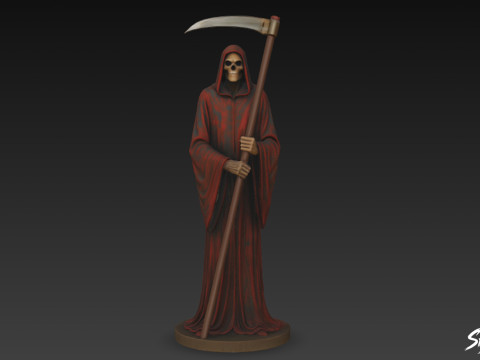 Ölüm Meleği Heykeli Klasik Poz 3D Model
