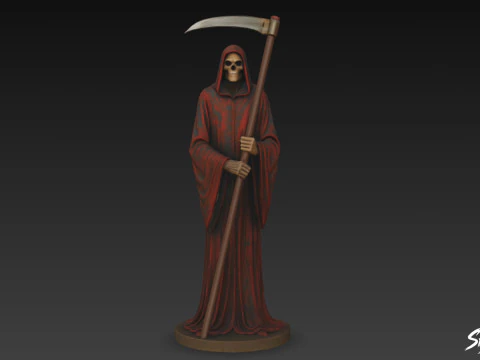 &Ouml;l&uuml;m Meleği Heykeli Klasik Poz 3D Model