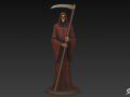 Grim Reaper Statue Classic Pose 3D Model