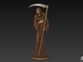 Grim Reaper Statue Respect Pose 3D Model