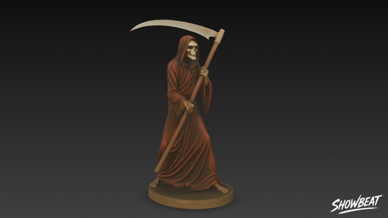 Posa ambulante della statua del Tristo Mietitore Modello 3D .c4d .max .obj .3ds .fbx .stl .blend