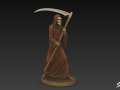 Grim Reaper Statue Walking Pose 3D Model