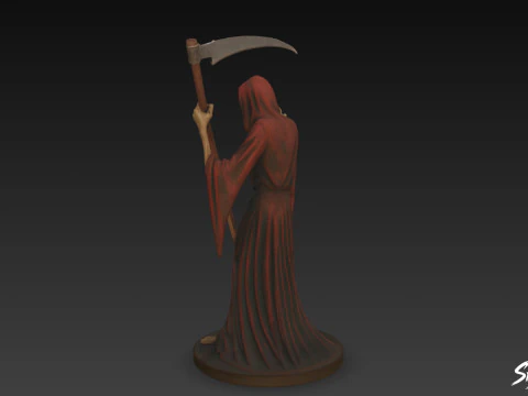 Grim Reaper Statue Reaching Pose 3D Model