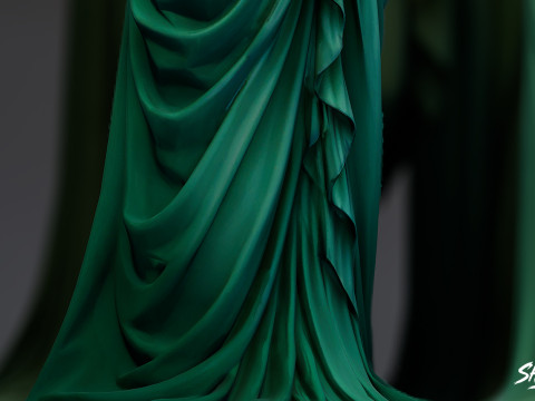 Ghost Statue Pack 3D Model