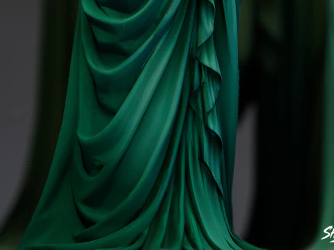 Ghost Statue Pack 3D Model