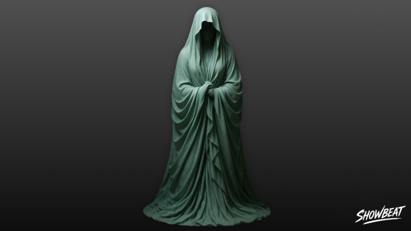 Geisterstatue, stehend, wachsam 3D Modell .c4d .max .obj .3ds .fbx .stl .blend