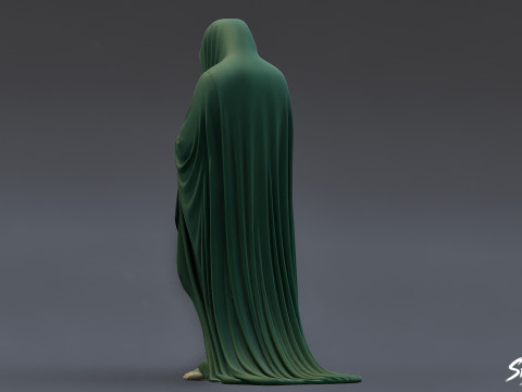 幽霊像お辞儀フィギュア 3Dモデル