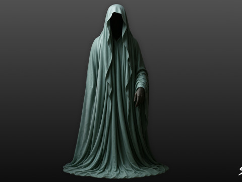 Hayalet Heykeli Uzanmış El 3D Model