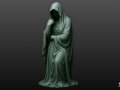 Ghost Statue Seated Contemplation 3D Model