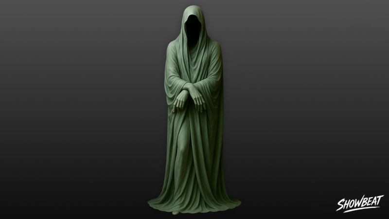 Статуя призрака, стоящая со скрещенными руками 3D Модель .c4d .max .obj .3ds .fbx .stl .blend