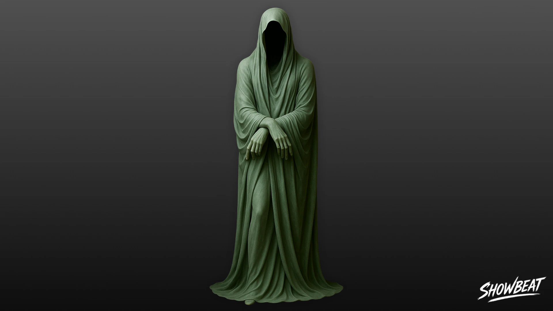 Ghost Statue Standing Arms Crossed 3D Model .c4d .max .obj .3ds .fbx .stl .blend