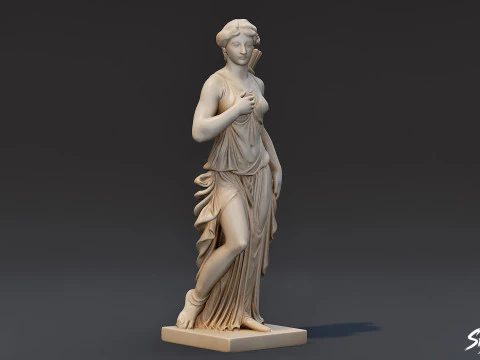 Artemis Statue 3D Model