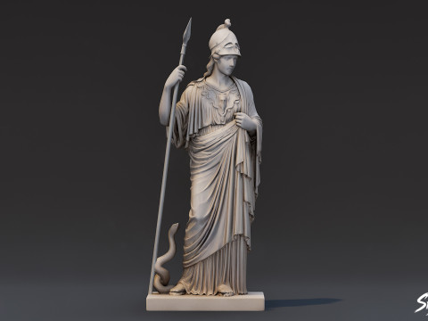 Statue d'Athéna Modèle 3D