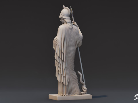 Pomnik Ateny Model 3D