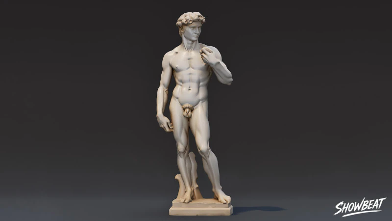 Statua del David Modello 3D .c4d .max .obj .3ds .fbx .stl .blend 