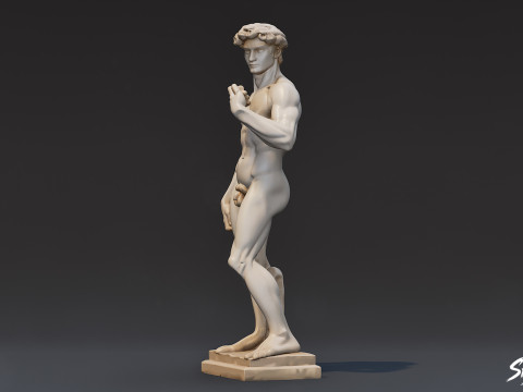 Pomnik Dawida Model 3D