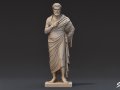 Greek Philosopher Statue Modelo 3D