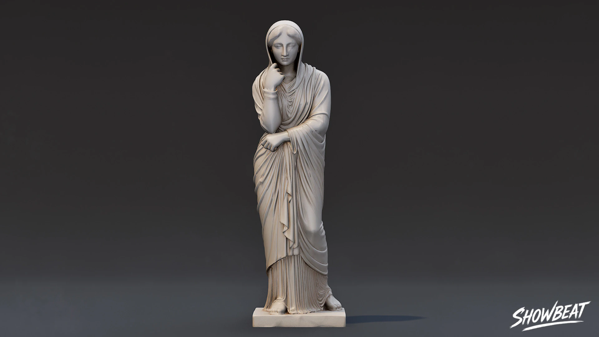 Greek Woman Statue 3D Model .c4d .max .obj .3ds .fbx .stl .blend 