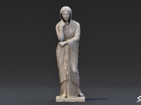 Statue de femme grecque Modèle 3D
