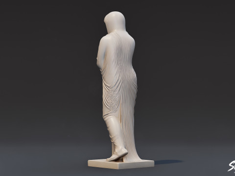 Statua di donna greca Modello 3D