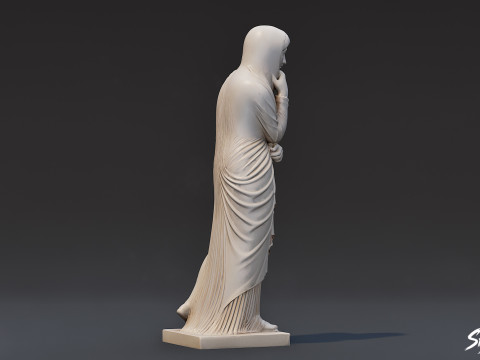 Statua di donna greca Modello 3D