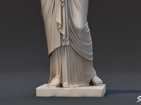 Statua di donna greca Modello 3D