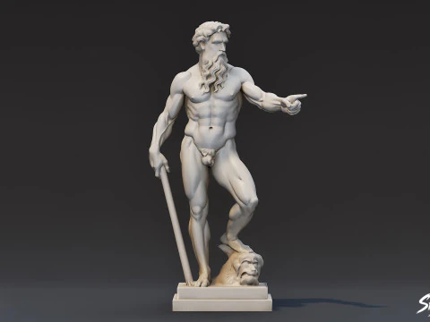 Heracles-standbeeld 3D Model