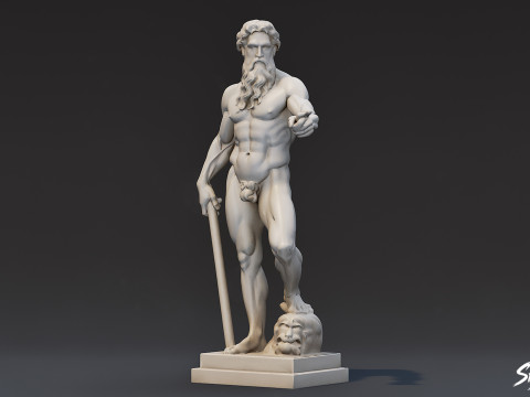 Heracles-standbeeld 3D Model