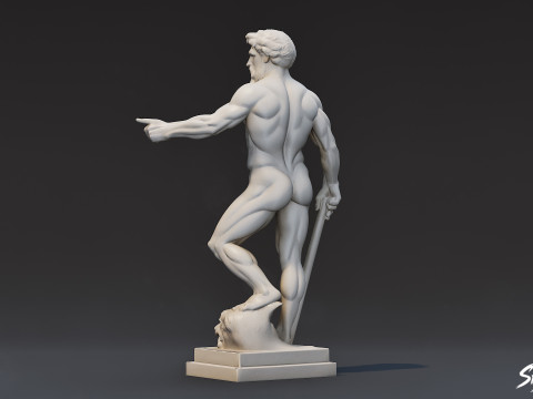 Heracles-standbeeld 3D Model