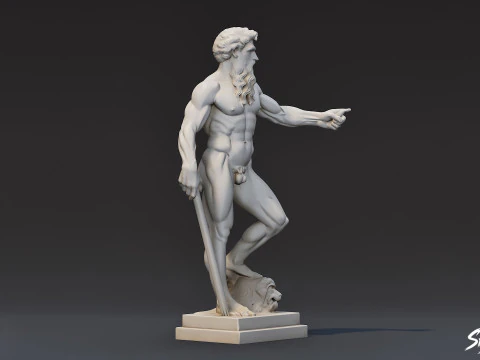 Heracles Statue 3D Model