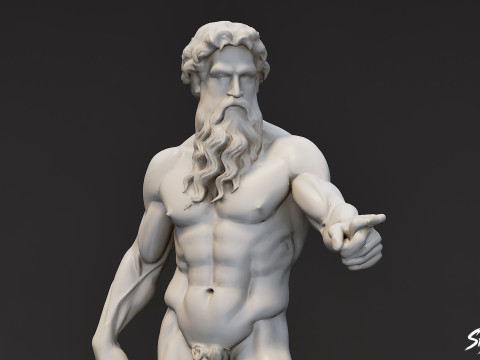 Heracles-standbeeld 3D Model