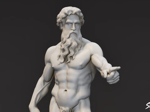 Heracles Statue 3D Model