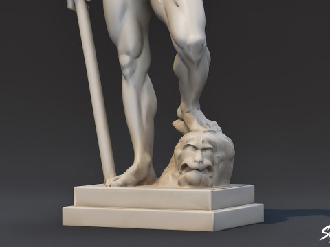 Heracles-standbeeld 3D Model