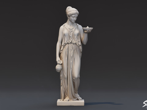 Statue d'Hygie Modèle 3D