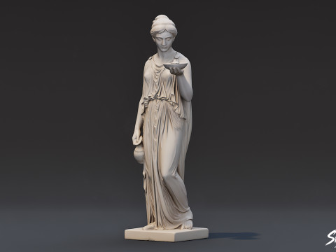 Estátua de Hígia Modelo 3D