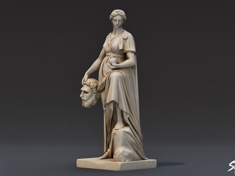 Melpomene Statue 3D Model