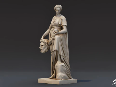 Melpomene Statue 3D Model
