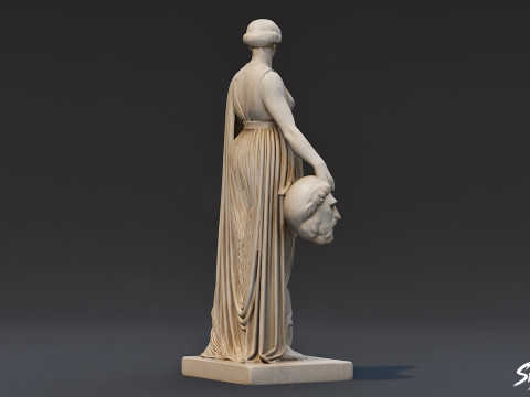 Melpomene Statue 3D Model