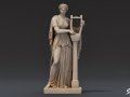 Muse with Lyre Statue Modelo 3D