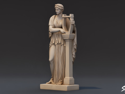 Lir Heykelli Muse 3D Model